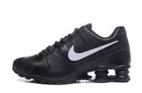 alabama nike air shox pu running chaussures black white